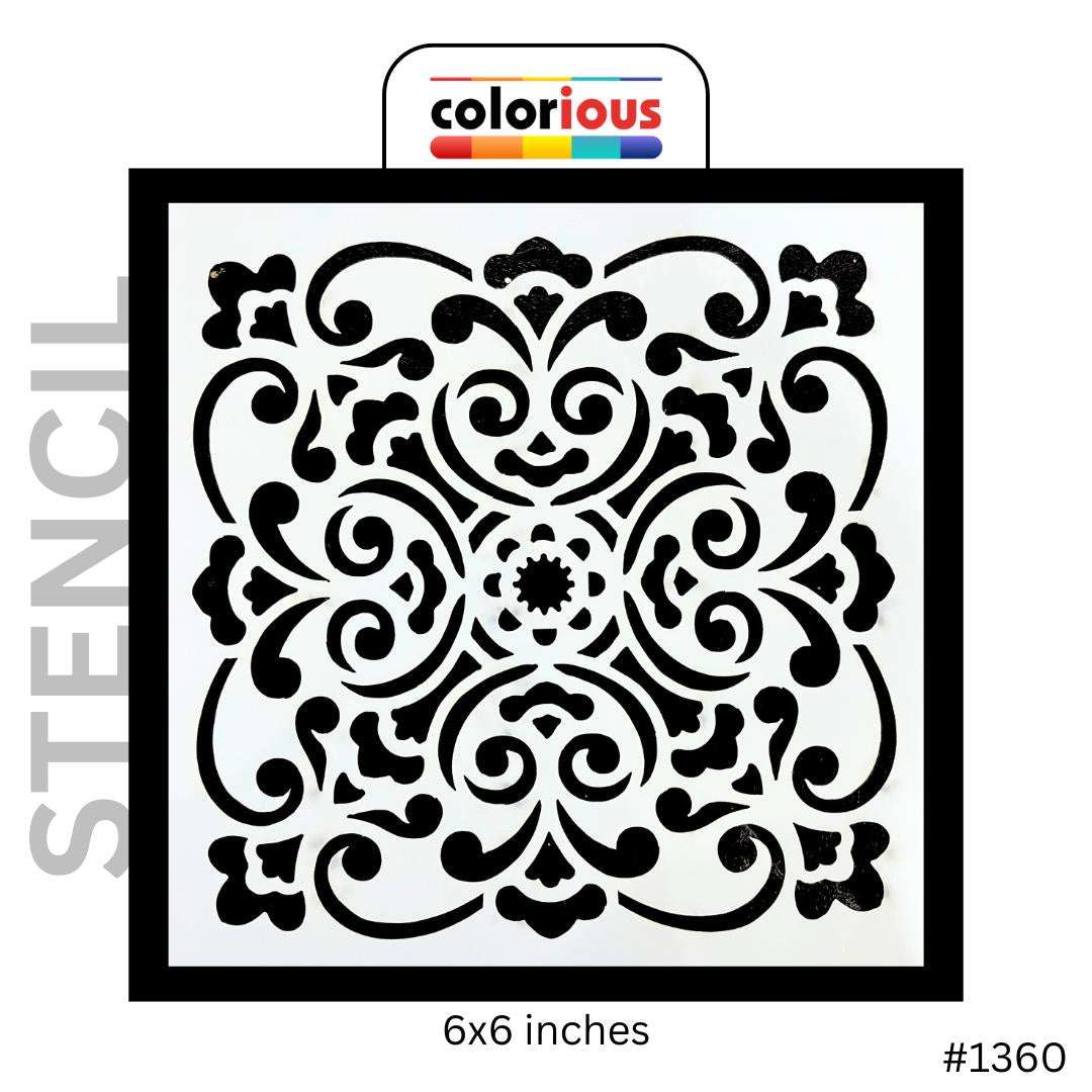Decorative Baroque Stencil