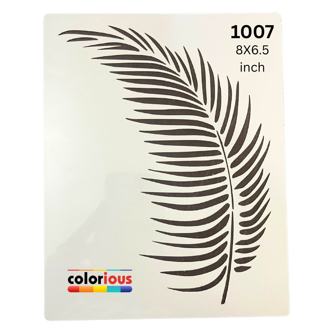 Palm Leaf Stencil #1007