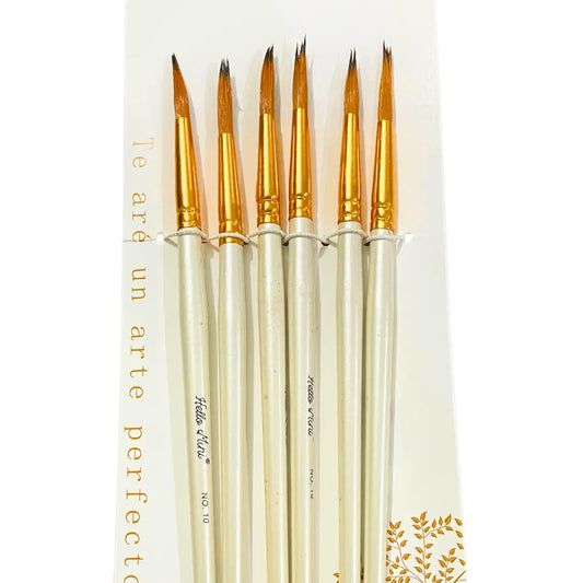 Round Tip Brushes - Set of 6