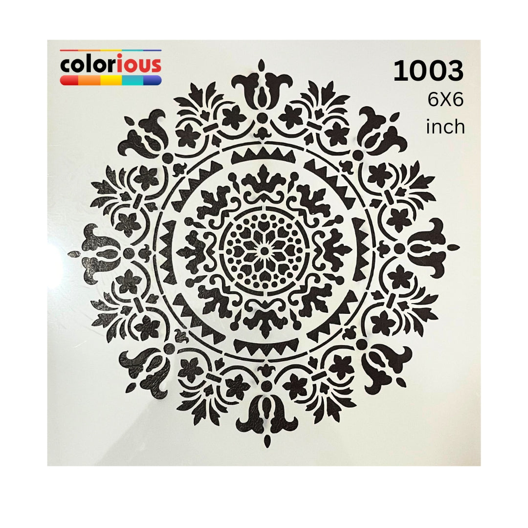 Stellar Mandala Stencil 6x6 #1003