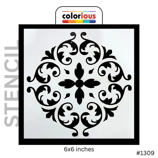 Ornamental Medallion Stencil