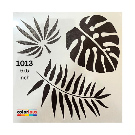 Leaf Stencil for Nature Inspired Designs 6x6 #1013