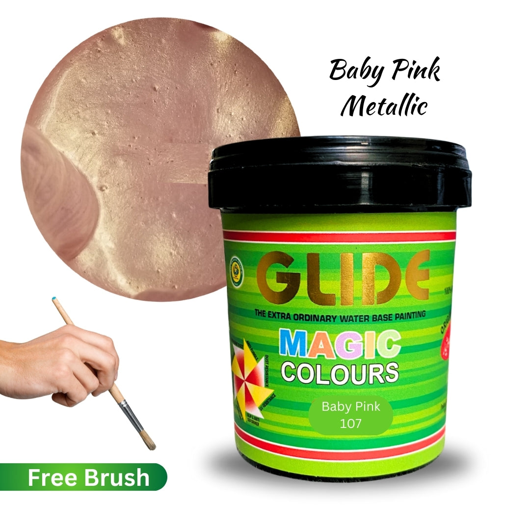 Glide Magic Colours Glitter Metallic Paint (100g / 500g / 1kg)