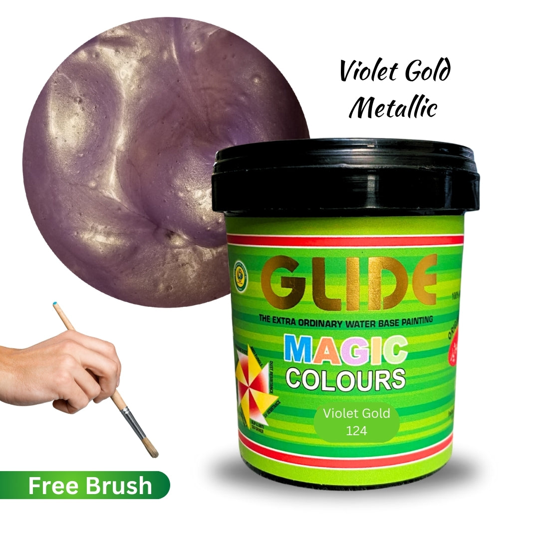 Glide Magic Colours Glitter Metallic Paint (100g / 500g / 1kg)