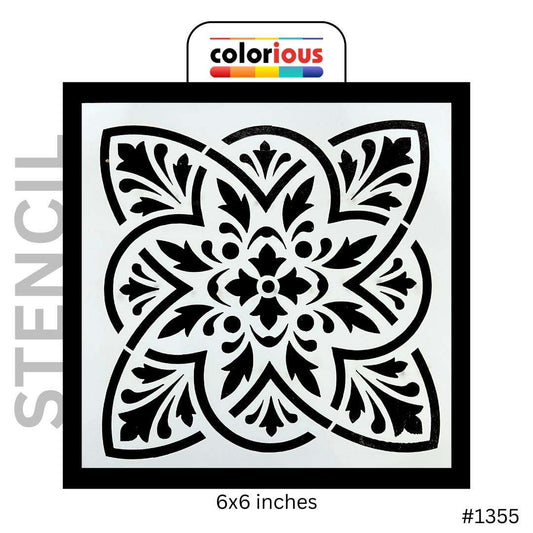 Mayan Mystique Tile Design Stencil