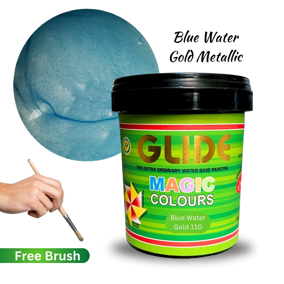 Glide Magic Colours Glitter Metallic Paint (100g / 500g / 1kg)