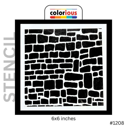 Stone Pattern Stencil