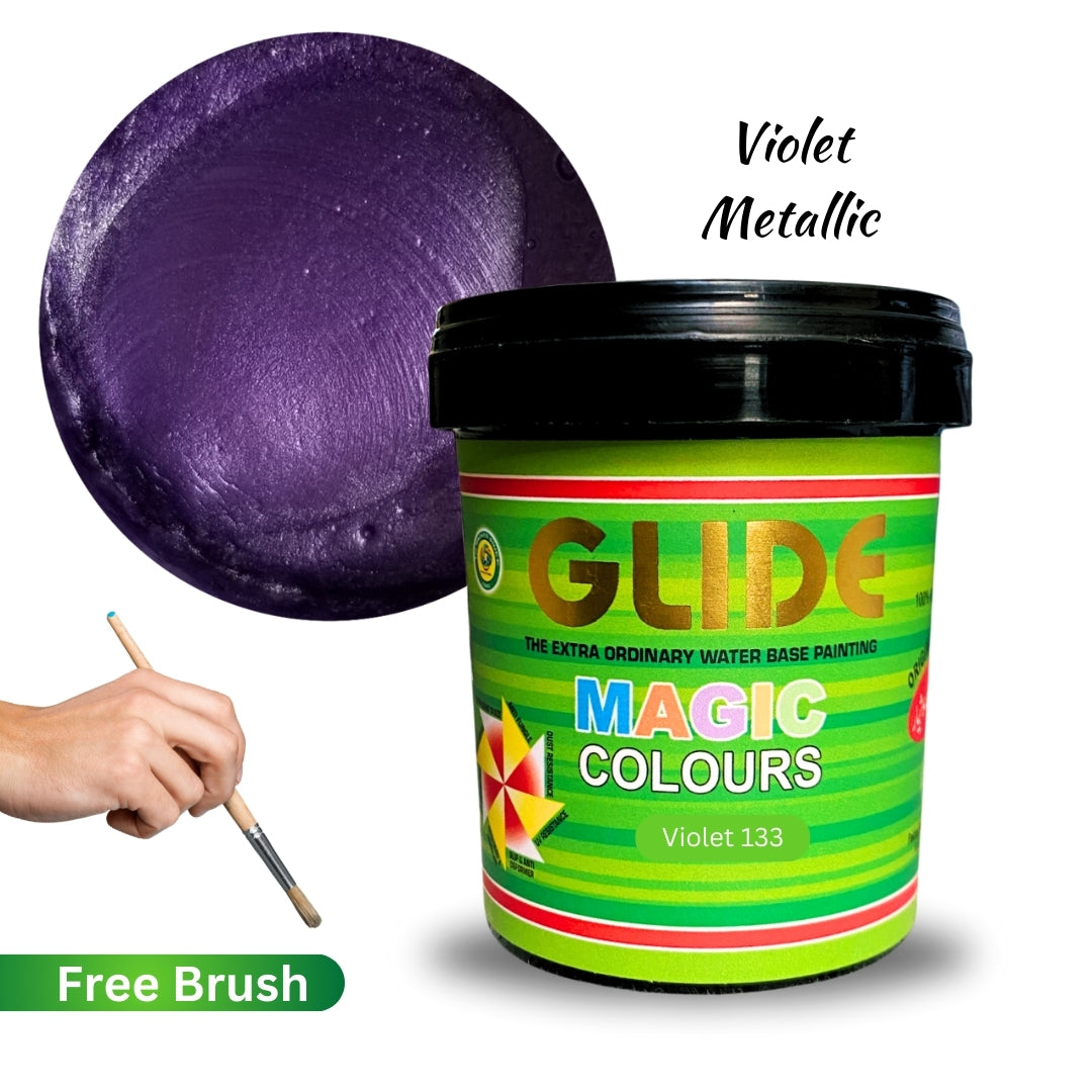 Glide Magic Colours Glitter Metallic Paint (100g / 500g / 1kg)