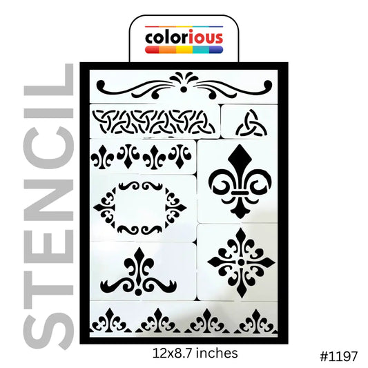 Fabric Painting and DIY Stencil - 9 pcs