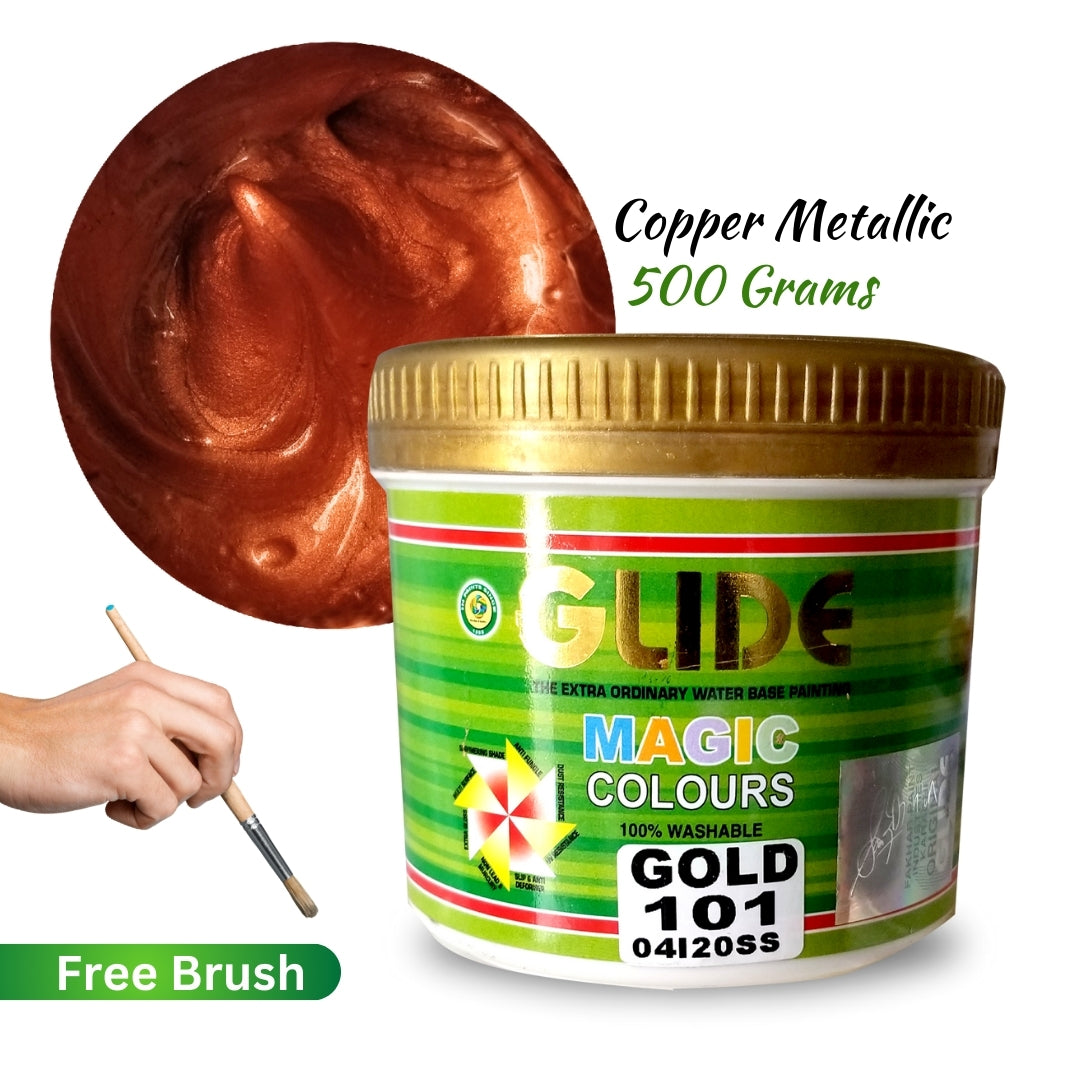 Glide Magic Colours Glitter Metallic Paint (100g / 500g / 1kg)