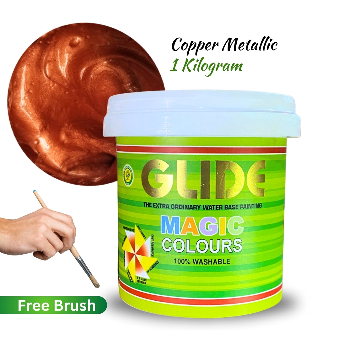 Glide Magic Colours Glitter Metallic Paint (100g / 500g / 1kg)