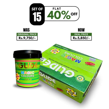 Set of 15 | Glide Magic Colours - 100gm