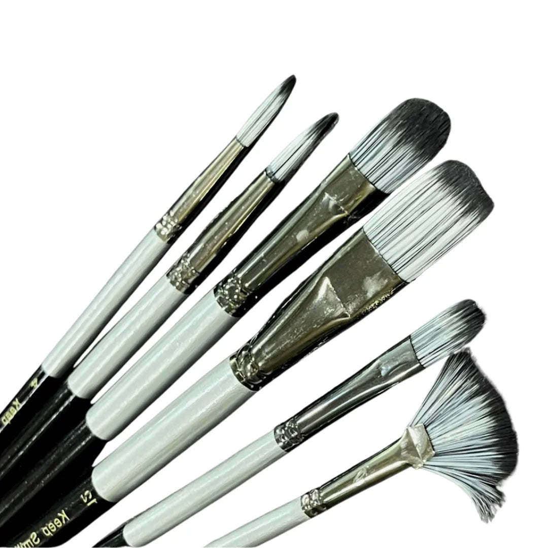 Set of 6 - Mix Art Brushes