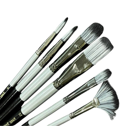 Set of 6 - Mix Art Brushes