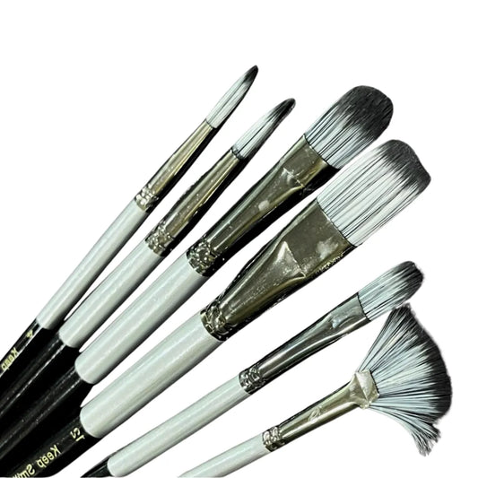 Set of 6 - Mix Art Brushes