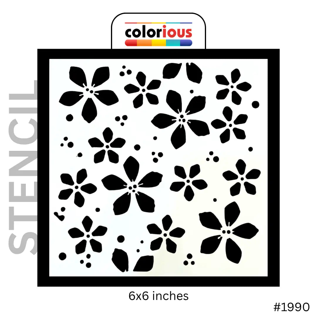 Flower Pattern Stencil