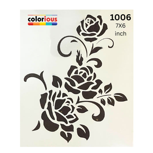 Garden Flower Stencil 7x5 #1006