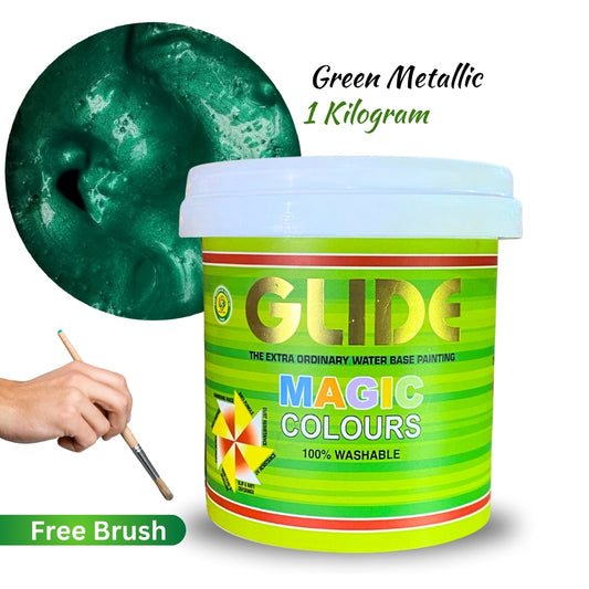 Glide Magic Colours with Free Brush - 1 Kg Quarter