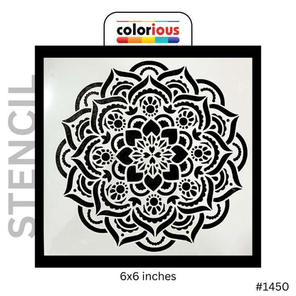 Peaceful Spiral Mandala Stencil