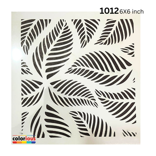 Peony Perfection Floral Decorative Stencil 6x6 #1012