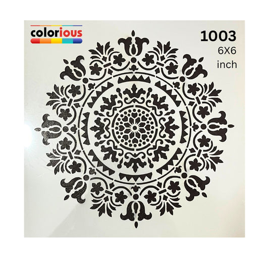 Stellar Mandala Stencil 6x6 #1003