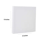 6x6 inch blank white canvas for painting, arts and crafts, ideal for acrylics and oils