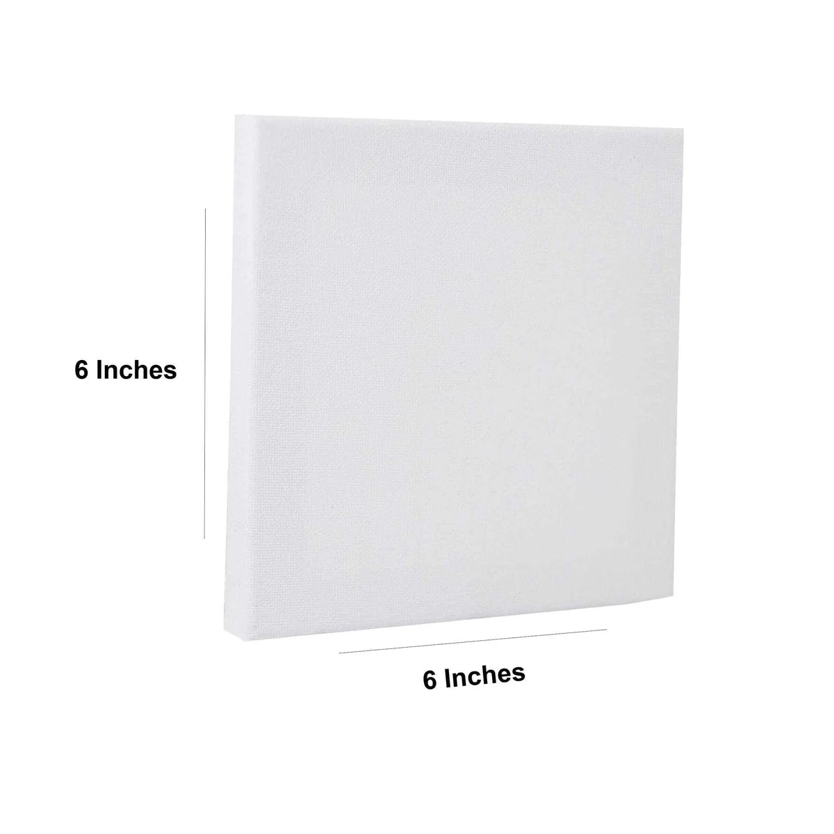 6x6 inch blank white canvas for painting, arts and crafts, ideal for acrylics and oils