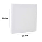 8x8 inch blank white canvas for painting, art supplies, DIY projects