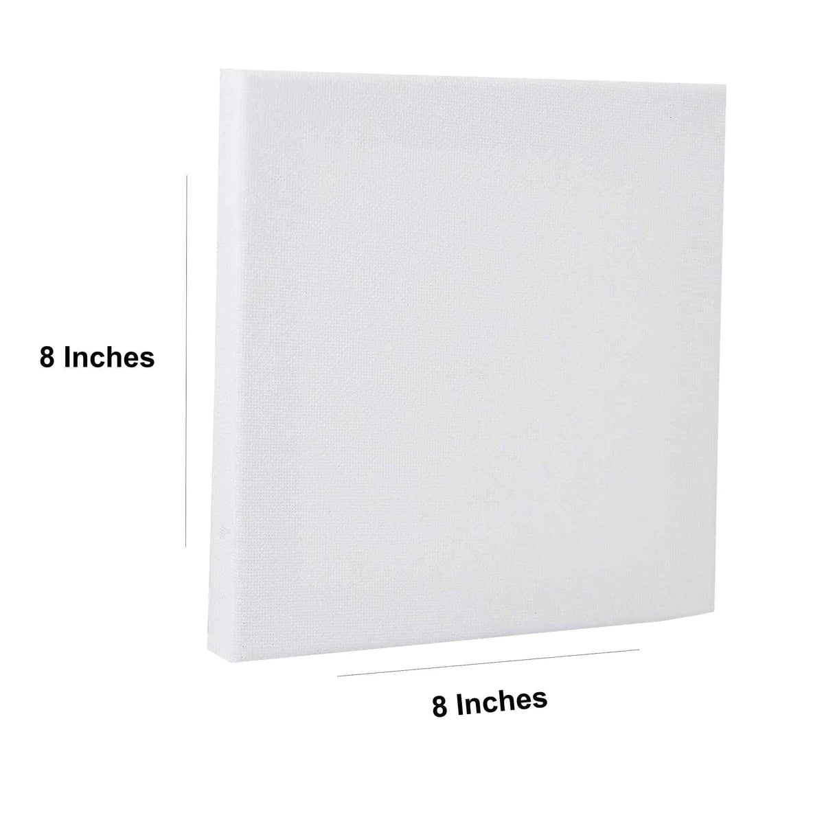 8x8 inch blank white canvas for painting, art supplies, DIY projects