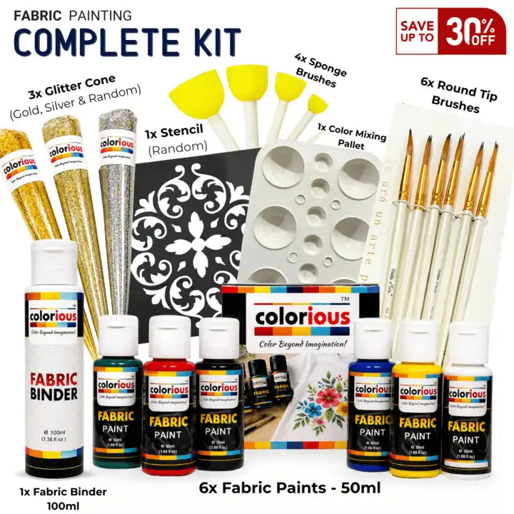 Colorious Fabric Painting Complete Kit - photo 1
