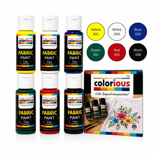 Fabric Paint 50ml - Pack of 6