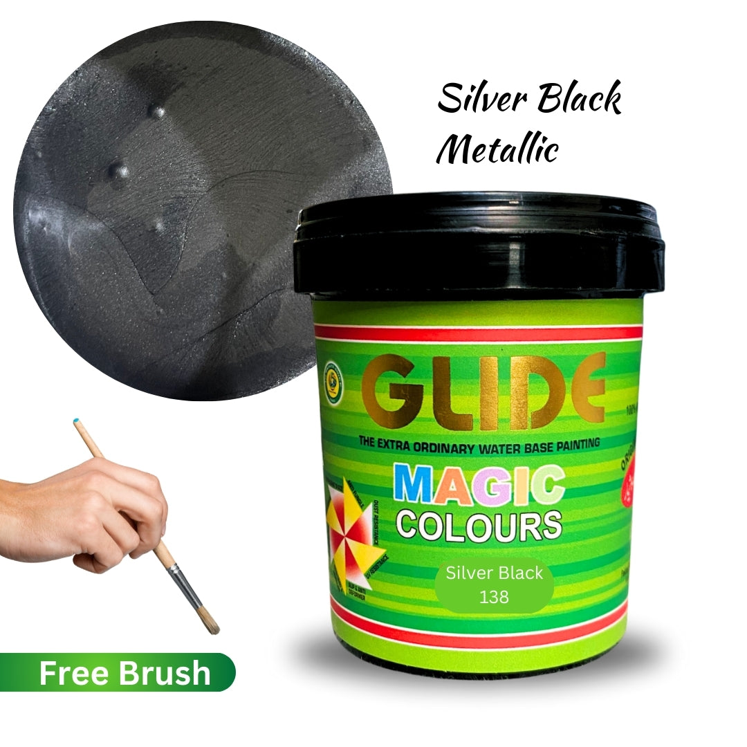 Glide Magic Colours Glitter Metallic Paint (100g / 500g / 1kg)